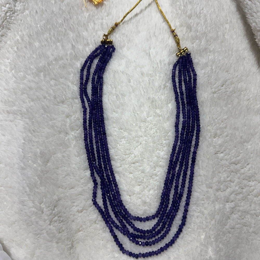 Elegant Purple Beaded Necklace